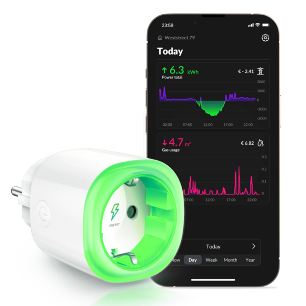 HomeWizard Energy Socket met Energy App